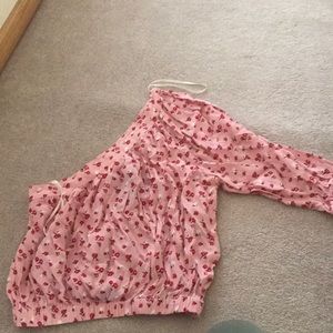 Off the Shoulder Blouse in Pink